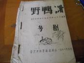 16开粤剧老师付程福珠藏--野鸭洲--肇庆地区粵剧团演出1978油印1册全--有写注