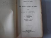 CALIFORNIA APPELLATE REPORTS 27  1916年16开外文皮面精装本