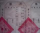 湖北省人民政府税务局代理业税纳税凭证(存根 收据 查报)