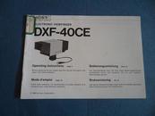 【DXF--40CE】进口摄像机使用说明书【英文版】仔细看图