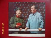 **宣传画（毛泽东和林彪图片）20厘米#21.5厘米