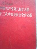 中国共产党第八届扩大的第十二次中央委员会全会公报