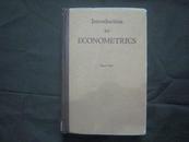 1937     Introduction to ECONOMETRICS·经济计量学导论·包邮挂