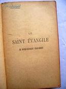 1921年法文版 文主教丛书《Le saint e vangile》软精装版.【外文书--17】