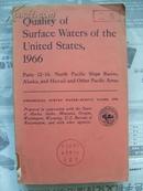 美国地表水的质量 1966年 北太平洋sIope盆地，夏威夷和其他太平洋地区。【英文原版，见详细描述】