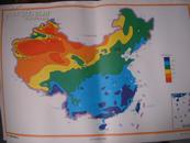 初中地理教学挂图（图51）：中国年降水量分布（尺寸：75x52厘米）