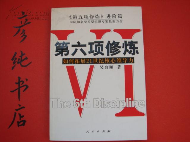 《第六项修炼-如何拓展21世纪核心领导力》第五项修炼进阶篇 吴兆颐 著 2004初版 馆藏！