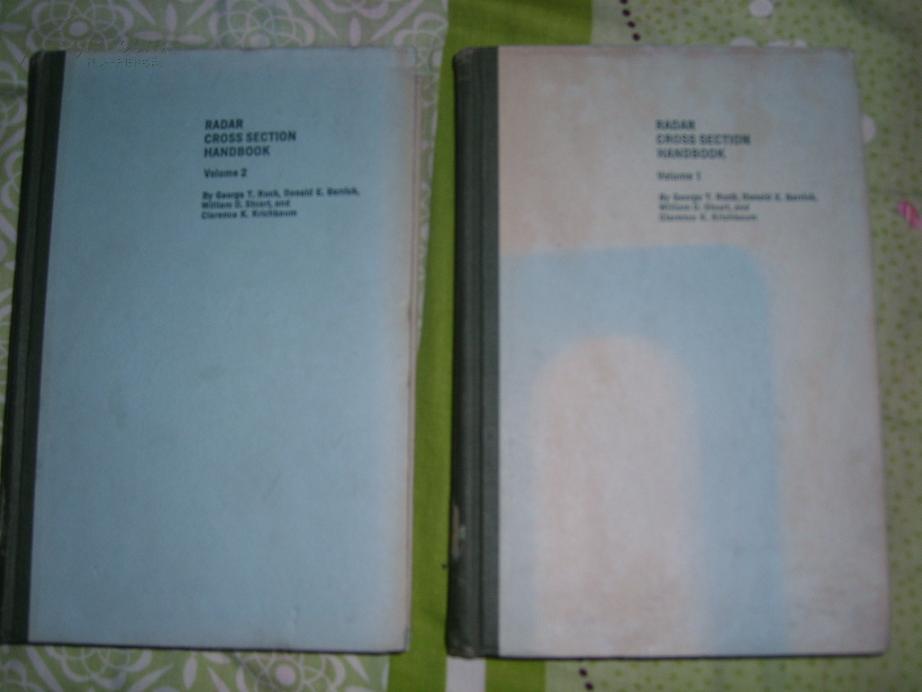 RADAR CROSS SECTION HANDBOOK Volume 1 雷达横截面手册 第一卷 T.Ruck