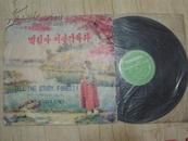 黑胶木唱片：原版 朝鲜唱片（有塑料套封）直径30