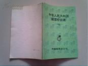 中华人民共和国邮票价目录表（1990年版）