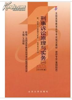 00920 0920 刑事诉讼原理与实务（一）自考教材王国枢2010年版