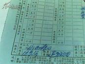 1976年富阳县粮站粮票报销清单3张合售