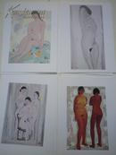 《吴冠中：油画.国画.人体画》90年代新作选辑 全一套共12张全明信片