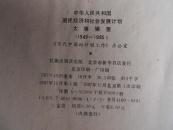 中华人民共和国国民经济和社会发展计划大事辑要 1949-1985