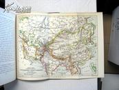 1900年英文版 Overland to China 中国游记,含清末彩色中国地图4幅