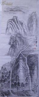 刘丹华山水画 （93x34cm）　