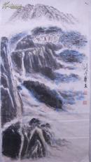  刘丹华山水画 （67x34cm）　