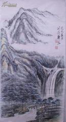 刘丹华山水画 （68x34cm ）　