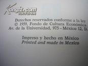 El Agrarismo Mexicano Y la Reforma Agraria. Exposición Y Crítica墨西哥的土地运动和土地改革 毛边本  1959