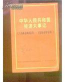 中华人民共和国经济大事记 1949年10月-1984年9月