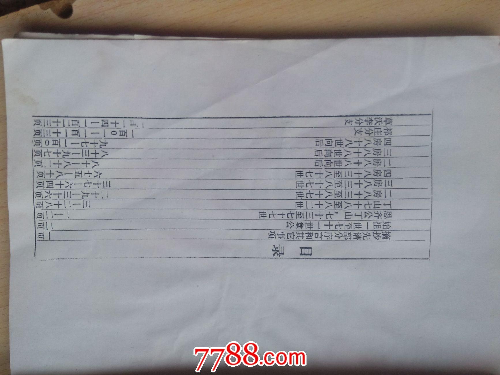 三槐王氏族谱（王窝琅琊王 六修 思齐公分支）山东临沂