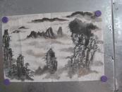 云海青山 画一幅 50/33厘米