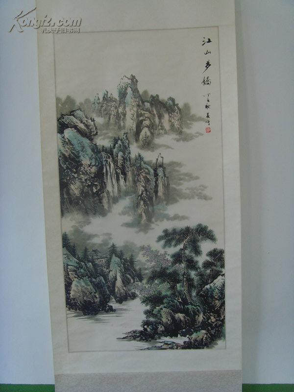 吴增：画：江山多娇之二（四尺)/活画大师/中国少林寺禅画院副院长、中国当代民间艺术家协会常务理事