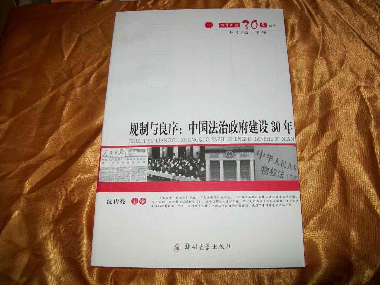 规制与良序:中国法治政府建设30年