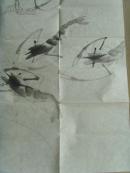 吕永福(墨痴大师)：画：虾趣图1（68*68）北京陶然画院副院长/中国画研究社研究员及燕南书画学会副会长(补图2)