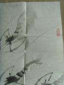 吕永福(墨痴大师)：画：虾趣图1（68*68）北京陶然画院副院长/中国画研究社研究员及燕南书画学会副会长(补图2)