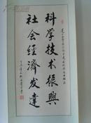 何宗贵：书法：科学技术振兴 社会经济发达（何宗贵：男,1938年生，曾任济南市市长、山东省科委主任、山东省人大副主任，中国书法家协会会员；现任中国孔子书画研究院顾问、山东省硬笔书法家协会名誉主席、平安山东书画院名誉院长；师法王雪涛先生，自幼酷爱书画艺术,始拜天津书画家王泉生,费超杰先生；毕业于天津美院）（带简介）