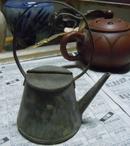 清朝时期的提梁铜茶壶  包老 完整