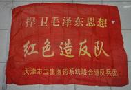**派性旗：天津市卫生医药系统联合造反兵团、捍卫毛泽东思想、红色造反队
