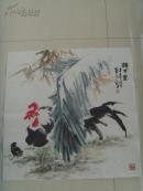 国天星（国玉明）：画：课子图/中国花鸟画研究会会员/山东美协会员/山东画院高级画师/济南长清区美协副主席