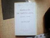 MARQUES DE SANTILLANA （西语原版书）