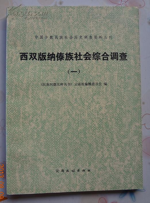 西双版纳傣族社会综合调查（全两册，16开本）