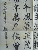 魏秀华：书法：毛主席诗《沁园春 长沙》独立寒秋，湘江北去，橘子洲头。看万山红遍，层林尽染