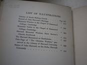 毛边版.上边书口渡金《JOHN  HARVARD  约翰 哈佛和他的时代    外文小说.