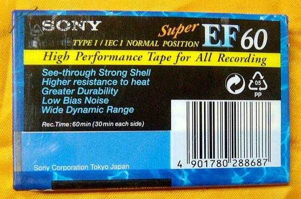 SONY 60分钟空白录音磁带1盒（未拆封）