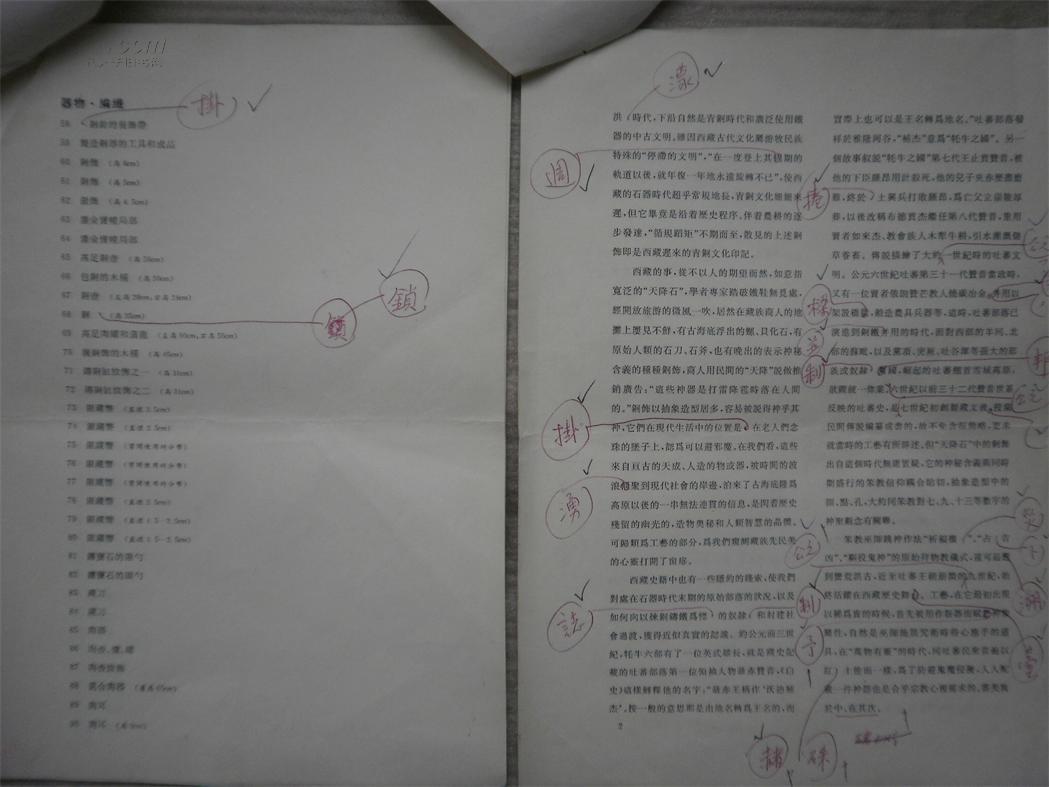 上海人民美术出版社书籍目录前言样稿【西藏艺术 民间工艺卷】任满鑫签名校改