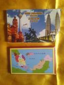 马来西亚纪念手册【有钱币和邮票】