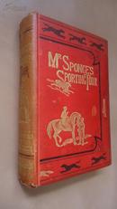 1852年 Surtees_Mr Sponges Sporting Tour 瑟蒂斯《司彭吉先生的运动之旅》布面烫金 大量插图 13张手工水彩上色钢版画