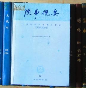 院事揽要：上海社会科学院大事记（1958-2008）