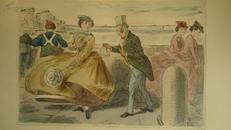 【特价】1865年Surtees_ Mr Romford's Hounds 瑟蒂斯名著《罗姆福德先生的猎犬》布面烫金 名家约翰·李奇(John Leech)大量插图 24张手工水彩上色钢版画