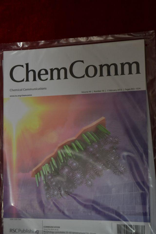 Chem Comm Chemical Communications VOL.49 NUM.10 2013/02/01 P933-1024 化学通信 影响因子