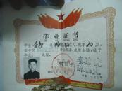 1962年湖北省沔阳市：余智  毕业证书