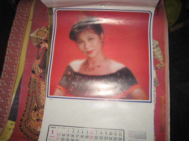  1985年港台明星挂历：  奚秀兰 石慧 郑文雅 萧芳芳 恬妞 郑裕玲 张天爱 黄杏秀 黄淑仪 陈美龄 张德兰 艾蒂