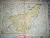 清代辛亥革命时期地图《吉林省》州府厅 资料性极强超详细