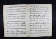 著名指挥家、小提琴家黎国荃（1914-1966） 签名旧藏乐谱一册