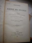 极少见，著名经典著作1904年版，principes de  science des finances